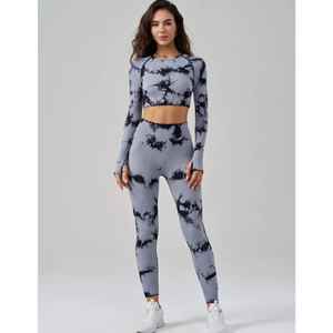 Conjunto de Yoga para Mujer, Estilo Deportivo, MOQ Bajo, con Sublimación Personalizada, Venta Directa de Fábrica, Conjunto de Yoga de Alta Calidad - Product Image 1