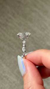 Anillo Clásico de Diamante Simulado con Corte Ovalado, 1.00CT, Cultivado en Laboratorio, Certificado IGI, Plata 925, Regalo de Boda o Compromiso para Enamorados - Product Image 3