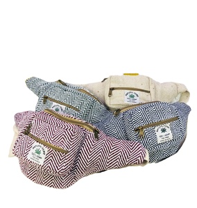 Designer Handmade Cotton Unisex Sling Bag Zipper Closure Handloom Craftsmanship Fashion for Evening Use Eco-Friendly Sustainable - Product Image 1