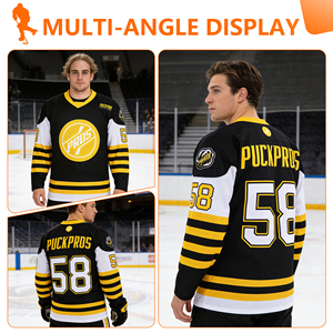 Wholesale Custom Designed Sublimation Logo Ice Hockey Jersey High Quality Hockey Uniform 100% Polyester 220g - Product Image 1