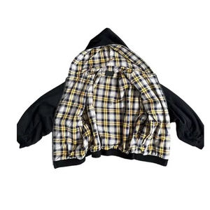 เสื้อฮู้ดดี้ลายสก็อตขนาดใหญ่พิเศษ กันน้ำ ผ้าฝ้ายแท้ 100% หนานุ่ม สไตล์สตรีทแวร์ลำลอง สำหรับผู้ชาย ใส่ได้ในฤดูหนาว - Product Image 2