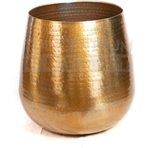 Macetas Modernas de Latón con Acabado Dorado, Forma Redonda, para Interiores del Hogar, Patio, Porche, Macetero Decorativo con Asa de Diseño - Product Image 4