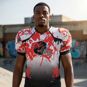 Durable Mesh American Football Uniform Wholesale Blank Team Jersey <b>Compression</b> Football Pants Practice Apparel Factory - Product Image 4