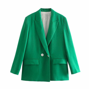 Traje de Negocios Cruzado Triple Transpirable Hecho a Medida para Mujer, Atuendo Elegante de Oficina, Confeccionado por HAIDIIII SPORTS 2027 - Product Image 2