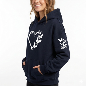 Sudadera con Capucha Unisex Personalizada de Invierno, 100% Algodón, Felpa, Talla Grande, Transpirable, Informal, Estilo Urbano, con Estampado Gráfico - Product Image 4