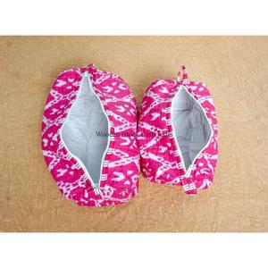 New Arrival Wholesale Handcrafted Tassel Printed Pure 100% Cotton Zipper Closure <b>Small</b> Eco-Friendly Cosmetic Organizer Bag - Product Image 6