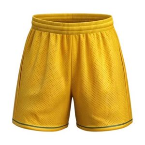 กางเกงขาสั้นตาข่ายสีเขียวสำหรับผู้ชาย เอวกลาง ระบายอากาศได้ดี เหมาะสำหรับทุกเพศ ใช้สำหรับเล่นกีฬา เป็นมิตรกับสิ่งแวดล้อม แห้งเร็ว ผลิตจากโพลีเอสเตอร์ 100% ผ้าถักสีพื้น - Product Image 2