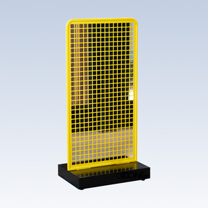 Metallic Foldable Lightweight Freestanding Light Duty <b>Grid</b> Shelf Rectangular Display Rack-OEM Accepted - Product Image 1
