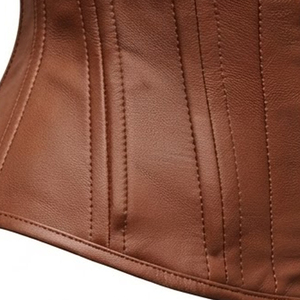 Corsé Transpirable de Último Modelo para Mujer, Talla Personalizada, Hecho de Cuero Suave, Ajustable, Corsés de Cuero para Mujer - Product Image 4