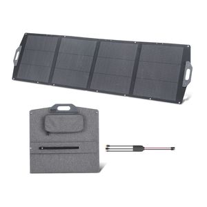 Pannello Solare Monocristallino Portatile 200W ad Alta Efficienza 24% Pieghevole e Flessibile con Uscita MC4, Caricatore USB-A e Tipo C - Product Image 1