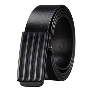 Ceinture en cuir véritable pour homme, design unisexe, en cuir de vachette, avec boucle en alliage véritable, respirante - Product Image 6