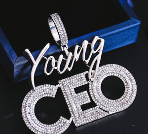 Colgante de Lujo Personalizado con Nombre de Rey, con Letras, de Moissanita con Engaste de Bisel, Certificado IGI, Grande, Estilo Hip Hop, de Acero Inoxidable Chapado en Plata 925 - Product Image 2