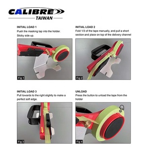 TAIWAN CALIBRE Masking <b>Tape</b> <b>Folded</b> Edge <b>Tape</b> <b>Dispenser</b> for Auto Body Painting, Masking <b>Tape</b> with <b>Dispenser</b> - Product Image 4