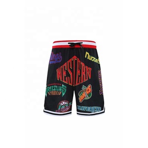 Pantalones cortos de entrenamiento de tela de malla de secado rápido, pantalones cortos deportivos de baloncesto de lona informales para hombres, personalizables con estampado o bordado - Product Image 4