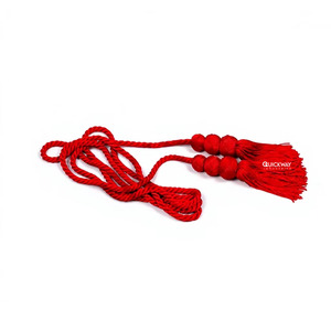 Wholesale Bullion Liturgical Cincture Custom Solid Red Color Ceremonial Uniform Cinture 2025 - Product Image 3