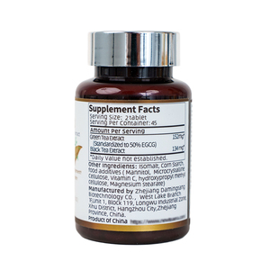 Tabletas de Extracto de Té con EGCG y Teoflavonas para Apoyo Antioxidante y Salud Hepática, Suplemento Diario para Adultos - Product Image 1