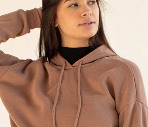 เสื้อฮู้ดครอปสำหรับผู้หญิง สวมใส่สบาย ระบายอากาศได้ดี เหมาะสำหรับออกกำลังกาย โยคะ ฟิตเนส และสวมใส่ลำลองในฤดูหนาว - Product Image 6