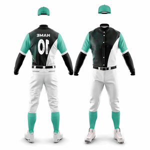 <b>Baseball</b> Uniform Packages Bulk Quantity Top Selling Sportswear Uniform Button Up Design Jersey Two Piece <b>Sets</b> Uniform Printed - Product Image 4