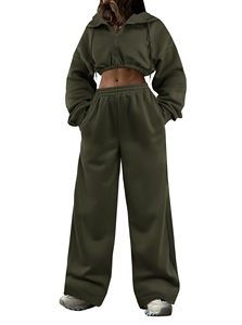 Conjunto Deportivo Corto para Mujer, Sudadera con Capucha y Cremallera, Pantalones Deportivos Transpirables de Secado Rápido - Product Image 6