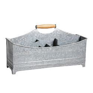 Support de rangement en métal galvanisé pour ustensiles de cuisine, avec 3 compartiments en forme d'étoile, pour cuillères, fourchettes et couteaux - Vente en gros - Product Image 2