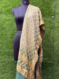Dupatta de Jacquard Puro con Adorno de Pallu en Ambos Lados, Tradicional, Étnico, para Festivales, Bodas y Fiestas (126 meera jacaqard dupatta) - Product Image 6
