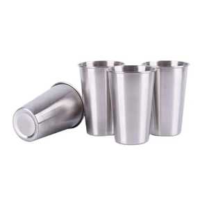Stainless Steel Stemless <b>Wine</b> Glass Ergonomic Metal <b>Wine</b> Tumbler Shatterproof Cocktail Juice Drinking Cup Bar Tableware - Product Image 3
