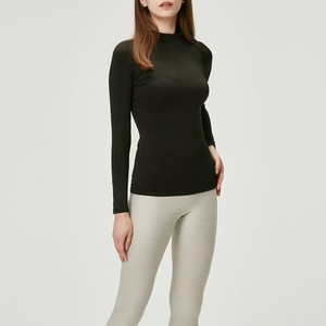 Camiseta de Manga Larga con Cuello Alto para Mujer, Color Azul Marino, Transpirable, de Secado Rápido, para Montar a Caballo, Nueva Llegada 2026 - Product Image 4