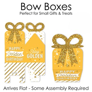 Caja de Regalo Dorada Personalizada TH CBB-548 con Materiales Reciclados, Lazo Brillante y Diseño Festivo para Fiestas - Product Image 4