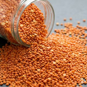 Nouvelle récolte de lentilles rouges biologiques AD séchées, origine Brésil, polies, 25 kg en vrac, durée de conservation de 2 ans - Product Image 1