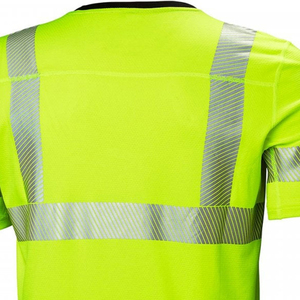 เสื้อยืดนิรภัย Hi Vis ANSI Class 1 พร้อมแถบสะท้อนแสง ปรับแต่งโลโก้และสีได้ แขนสั้น ชุดทำงานฤดูหนาว สำหรับใช้งานเพื่อความปลอดภัย - Product Image 6