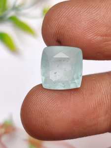 Piedra Preciosa de Aguamarina Natural con Corte Cojín, Piedra Suelta de Primera Calidad para Joyería, Excelente Grado Raro, Certificada por Terceros, Color Azul - Product Image 3