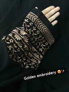 Abayas élégantes et modestes brodées à la main pour femmes, vêtements et accessoires musulmans traditionnels - Product Image 2