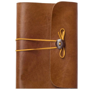 Genuine Leather <b>Journal</b> Rustic Notebook Personal <b>Diary</b> Travel Sketchbook with Handmade Cover Sewing Binding Custom Color - Product Image 4