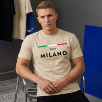 T-shirt en jersey uni pour homme de haute qualité, 180 GSM, 100% coton, impression sérigraphique, logo personnalisé, coupe classique, col rond, manches courtes