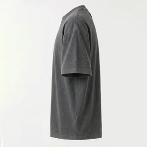 Camiseta Oversize de Hombre de Alta Demanda y Calidad Superior con Hombros Caídos, Algodón Grueso, Logotipo Personalizado, Estilo Urbano, Clásica, Artículo Masculino al por Mayor - Product Image 3