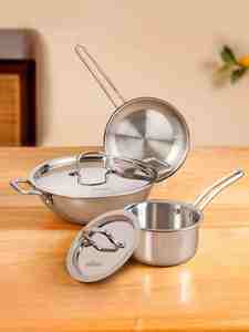 Juegos de Utensilios de Cocina de Acero Inoxidable Estilo Americano - Duraderos, Fáciles de Limpiar, Aptos para Gas e Inducción - Product Image 2