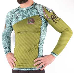 เสื้อรัดกล้ามเนื้อสำหรับผู้ชายปี 2026 สำหรับกีฬาบราซิลเลียนยิวยิตสู แบบสั่งทำพิเศษ พิมพ์ลายแบบ Sublimation เสื้อสำหรับฝึกซ้อม MMA และ Grappling - Product Image 3