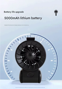Ventilador de Cuello Portátil Luansheng K400, Batería de 5000 mAh, 4-6 Horas de Uso en Exteriores, Recargable por USB, Mini Ventilador de Alta Velocidad - Product Image 3