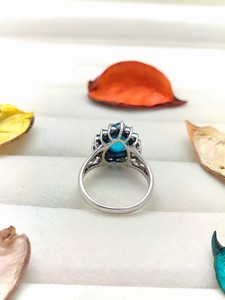 Rainbow <b>Quartz</b> Paraiba <b>Ring</b> Vibrant Natural Gemstone Jewelry Elegant Statement Cocktail <b>Ring</b> for Women Handmade Boho Gift - Product Image 4