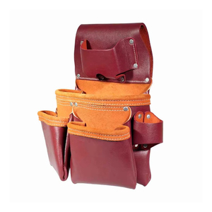 OEM Service Wholesale Cowhide Leather Tooled Bag Lightweight Solid Color Cowhide Leather Tooled Bag Low MOQ - Product Image 5