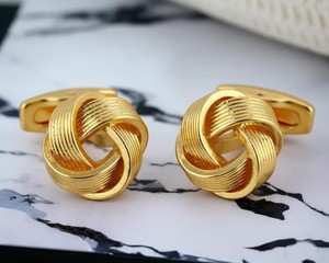 Boutons de manchette pour hommes en gros |   Boutons de manchette en métal personnalisés pour mariage, affaires et tenues formelles, bijoux de mariage en gros - Product Image 1