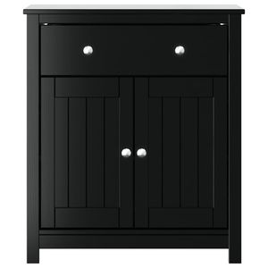 Mobile bagno in legno massello nero pino Berg 27.4 "x 13.4" x 31.5 "-mobili di qualità per il tuo bagno - Product Image 3