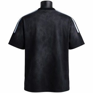 Camiseta Urbana de Diseño Innovador OEM, Tela Suave, Estilo Vintage, Lavado Ácido Negro, Impresión Serigrafiada, Estilo Streetwear - Product Image 4