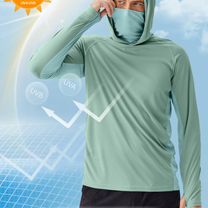 Sudadera con Capucha Ligera y Transpirable para Hombre, Talla Grande, Secado Rápido, Protección Solar UPF 50+, para Pesca, Navegación y Senderismo - Product Image 4