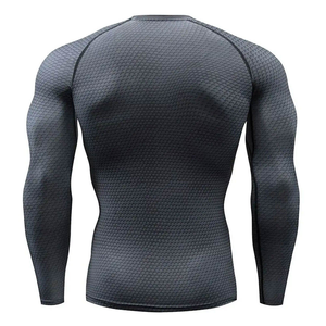 Custom Logo <b>Printed</b> Breathable Rash Guard for MMA BJJ Wholesale Unisex High Neck Crop Top Swim <b>Surf</b> OEM Spandex/Polyester - Product Image 3