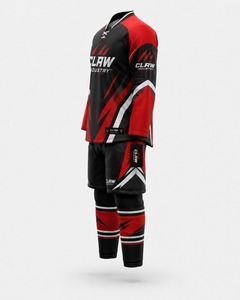 Uniforme de Hockey sobre Hielo 100% Poliéster, Cómodo, con Logotipo Sublimado, Diseño con Nombre del Equipo, Transpirable, Antibacterial, de Secado Rápido, Unisex - Product Image 3