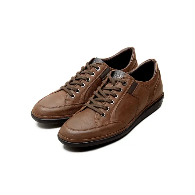 Best Quality Shoes Made in Italy Man Walking Shoes Genuine Leather Handcraft Swilly Leather Brown Wholesale