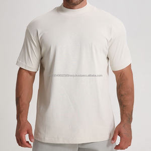 Camiseta de Hombre de 250 g/m², 100 % Algodón, Talla Grande, Logotipo Bordado Personalizado, Hombros Caídos - Product Image 2