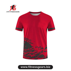 Camiseta de Manga Corta con Cuello Redondo, Camuflaje, Corte Regular, Secado Rápido, Deportiva, Tejido de Poliéster, Estampado por Sublimación - Product Image 4