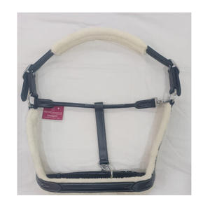 Vente en gros de licou de cheval de style selle anglaise élégante de haute qualité directement avec des accessoires en cuir rembourrés en fourrure - Product Image 1
